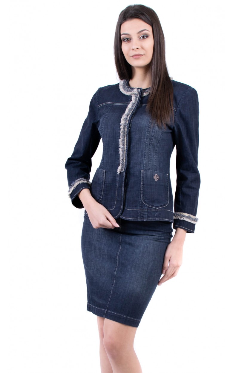 Elegant denim outlet suits for womens